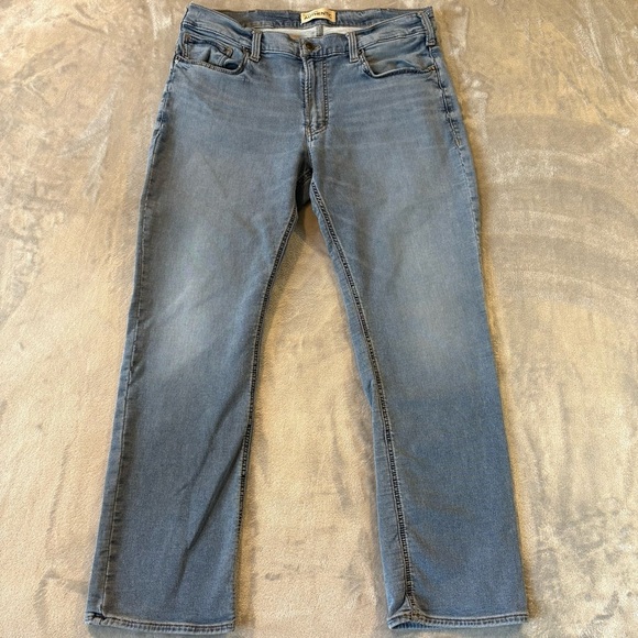 Silver Athentic Relaxed Grunge Denim Jeans Mn’s Sz 38x32 - Picture 1 of 11